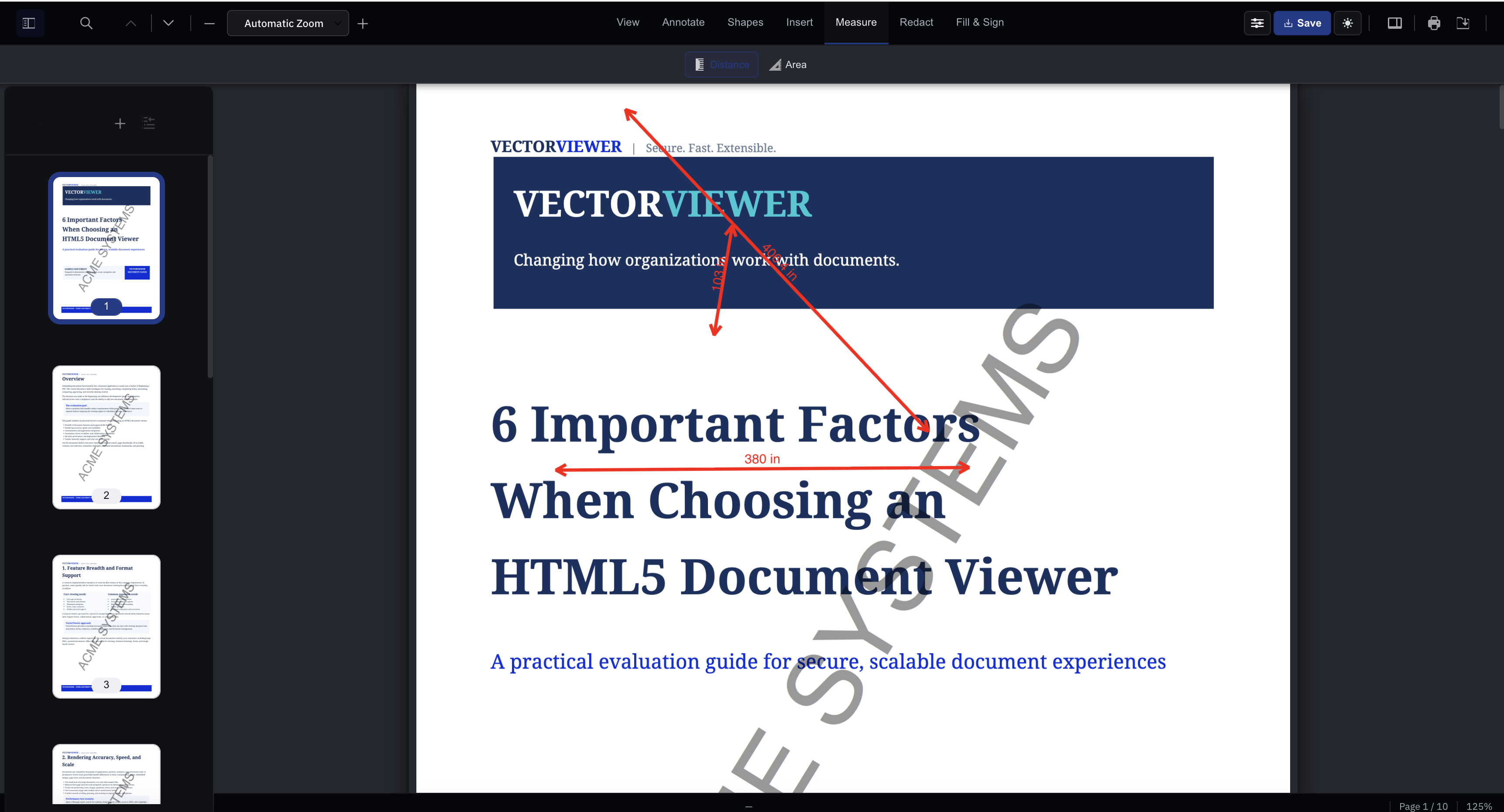 Sample product screenshot
